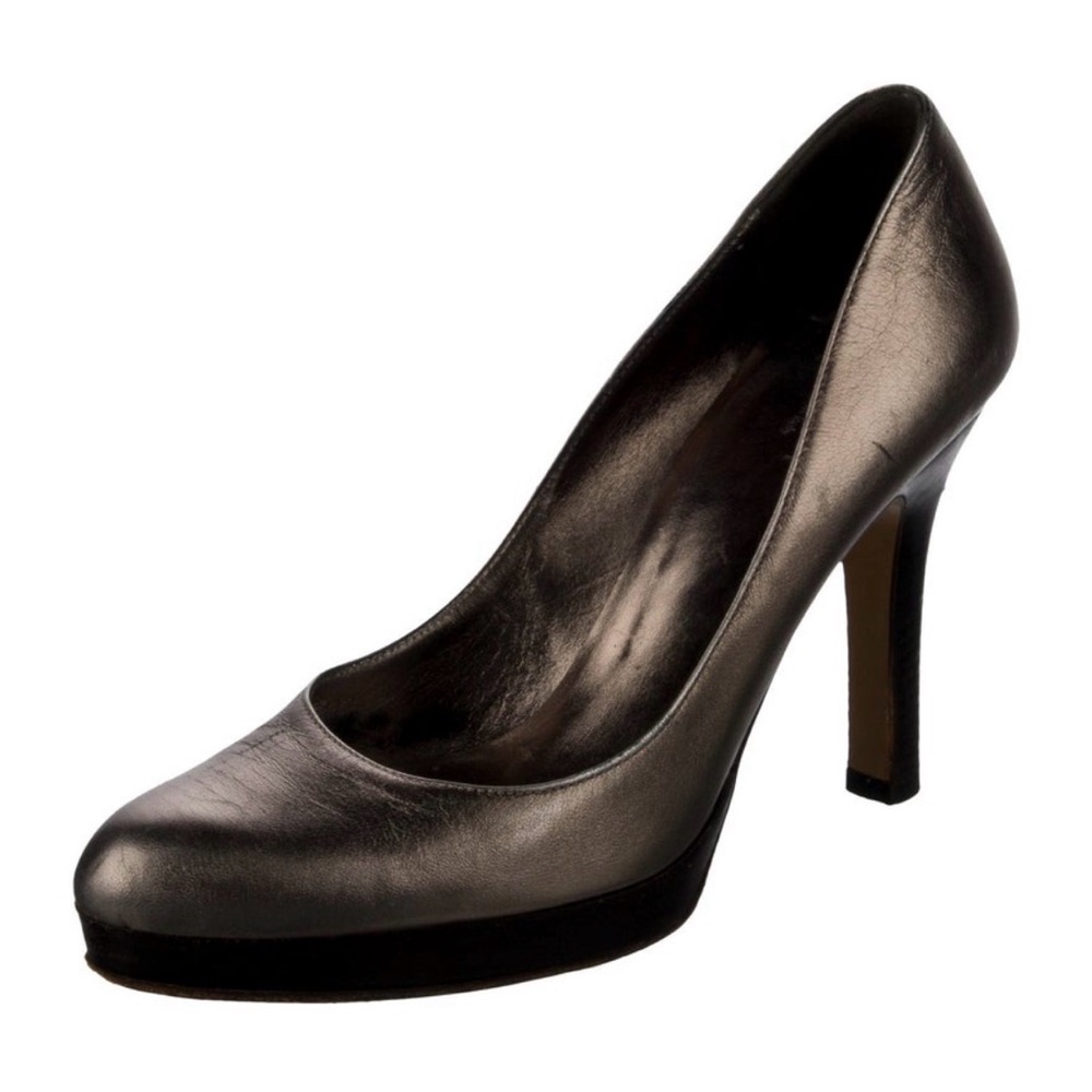 Gucci Metallic Black/Gold Heels - Picture 3 of 10